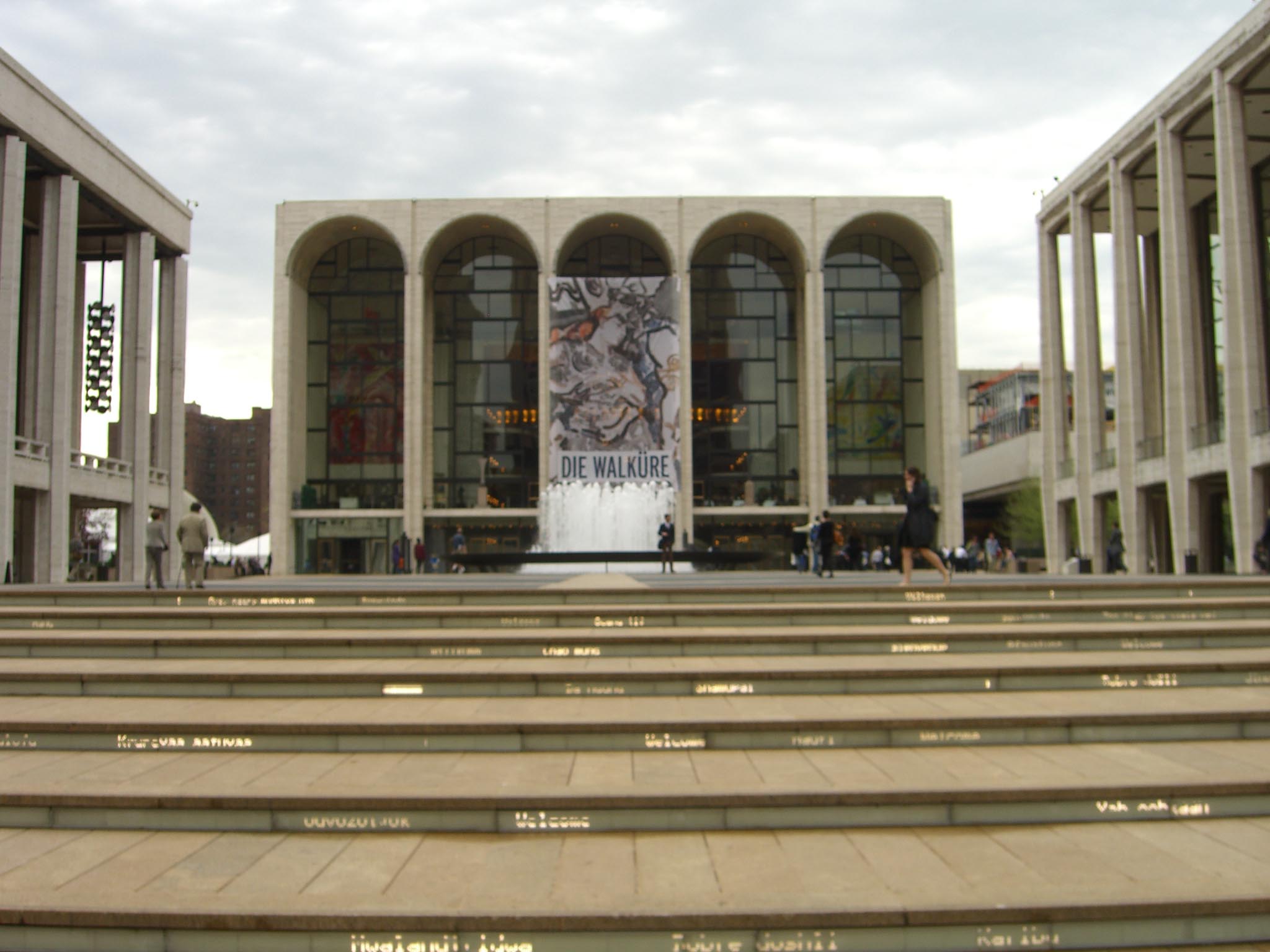 The Metropolitan Opera House facade in daylight
